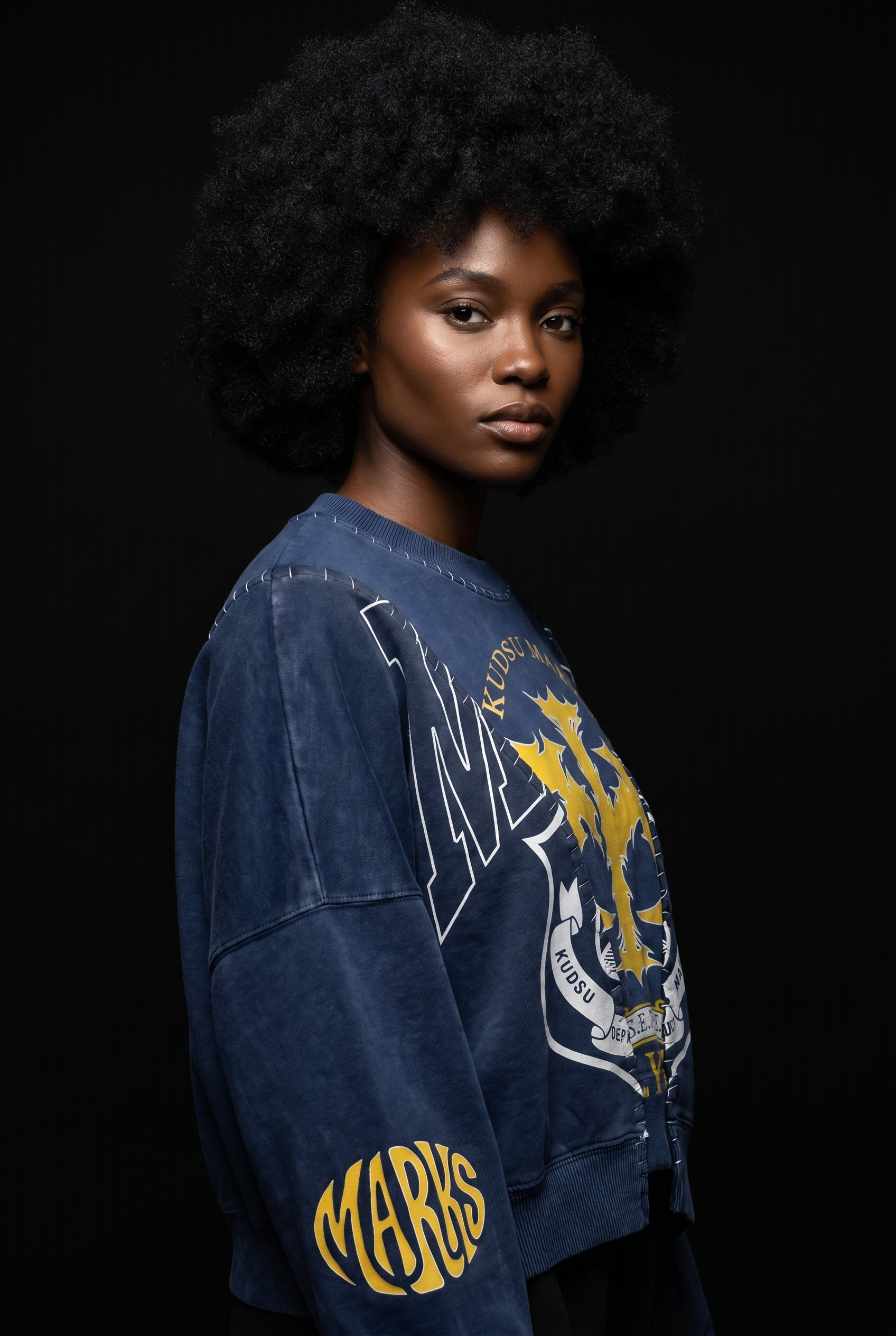 Split Decision Crewneck — worn