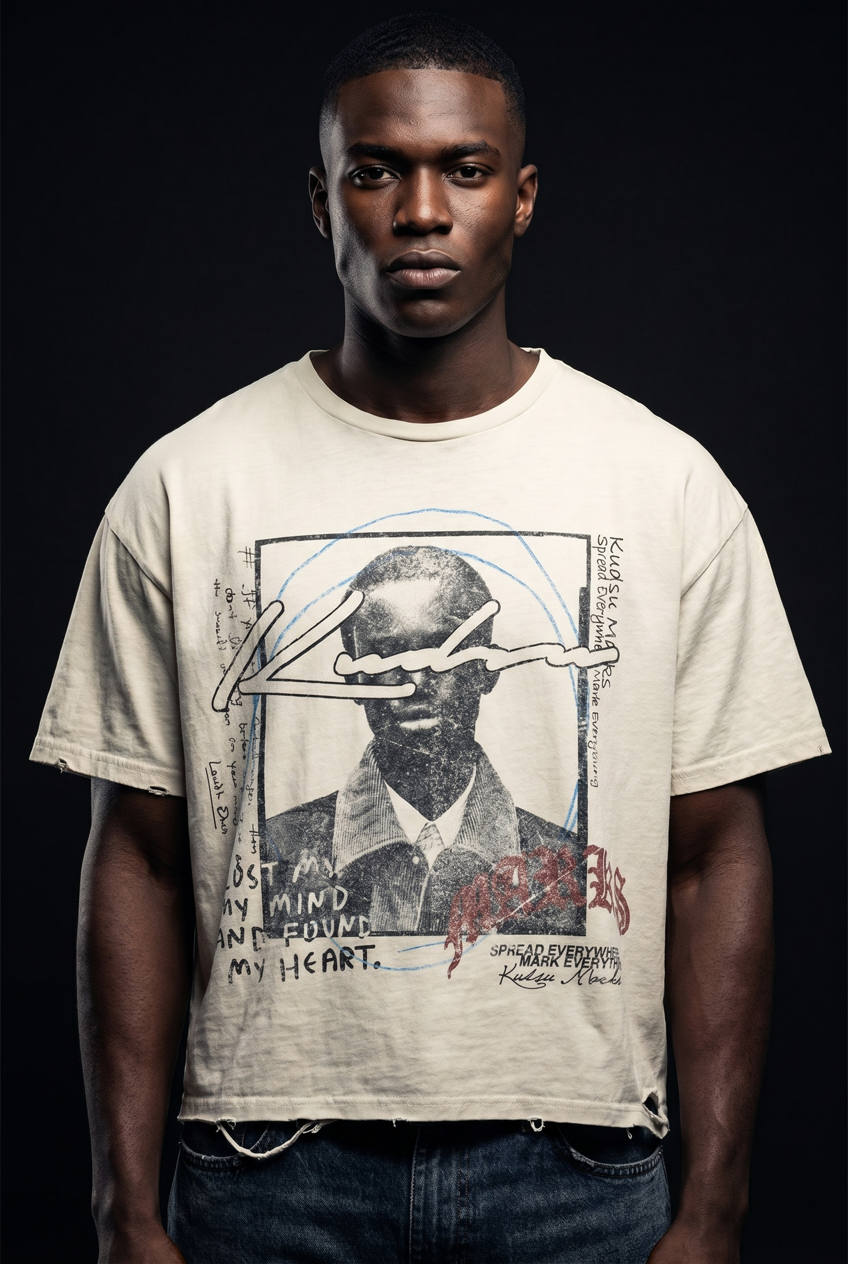 Lost N Found Tee — worn